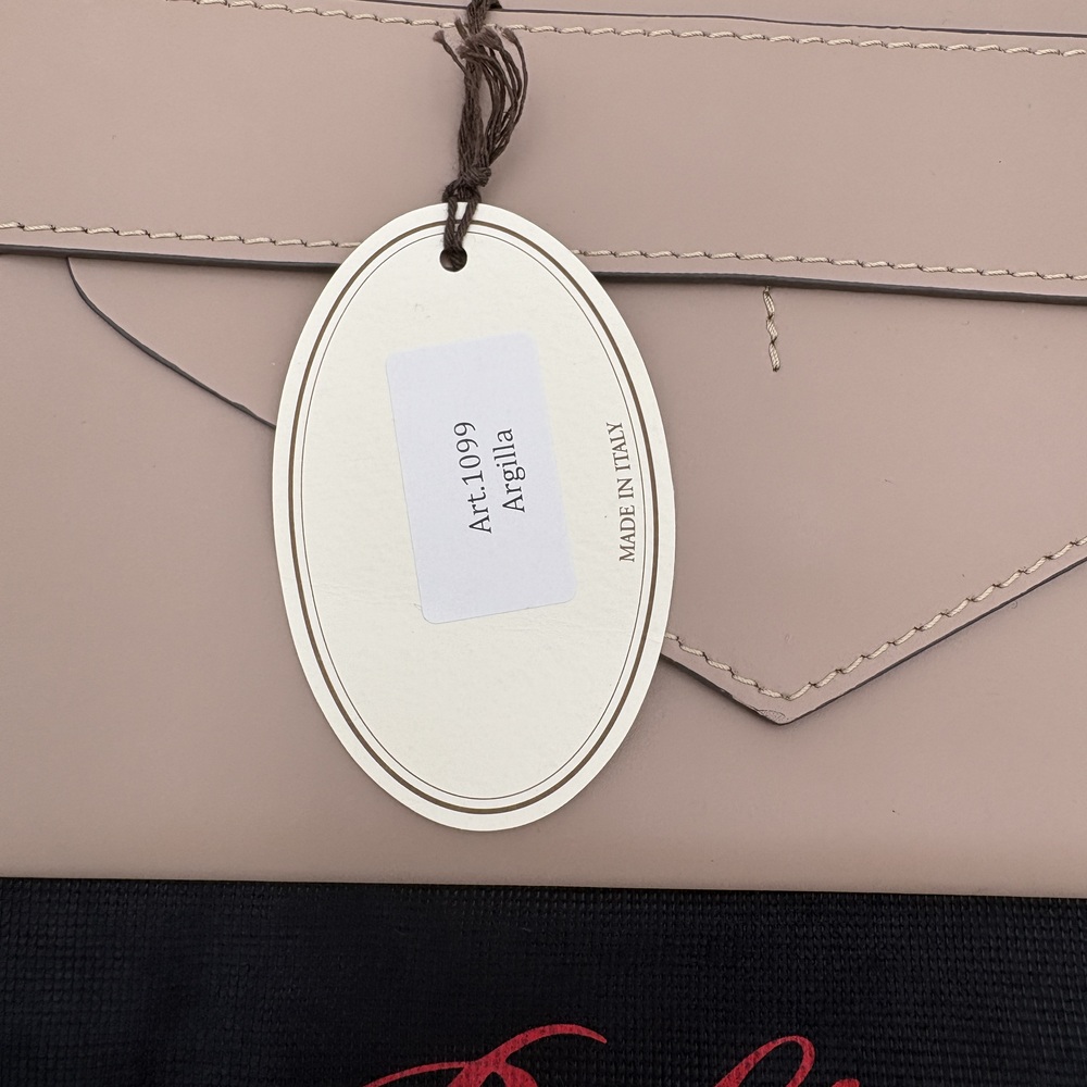 Boldrini Selleria Envelope Clutch, (Beige) Florentine Vacchetta Leather - Picture 3 of 8